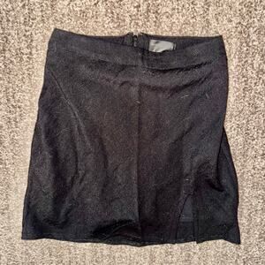 White Fox Women's Mini Zip Up Skirt in Black Size XS